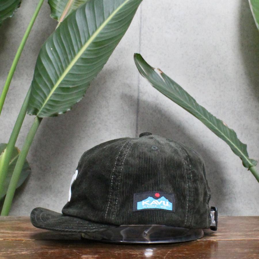 KAVU カブー　Cord BaseBall Cap コーデュロイ ベースボール キャップ　SHORT BRIM CAP ショートブリム 短ツバ LOW CAP ローキャップ 日本製 D.Green 送料無料！｜redwood｜02