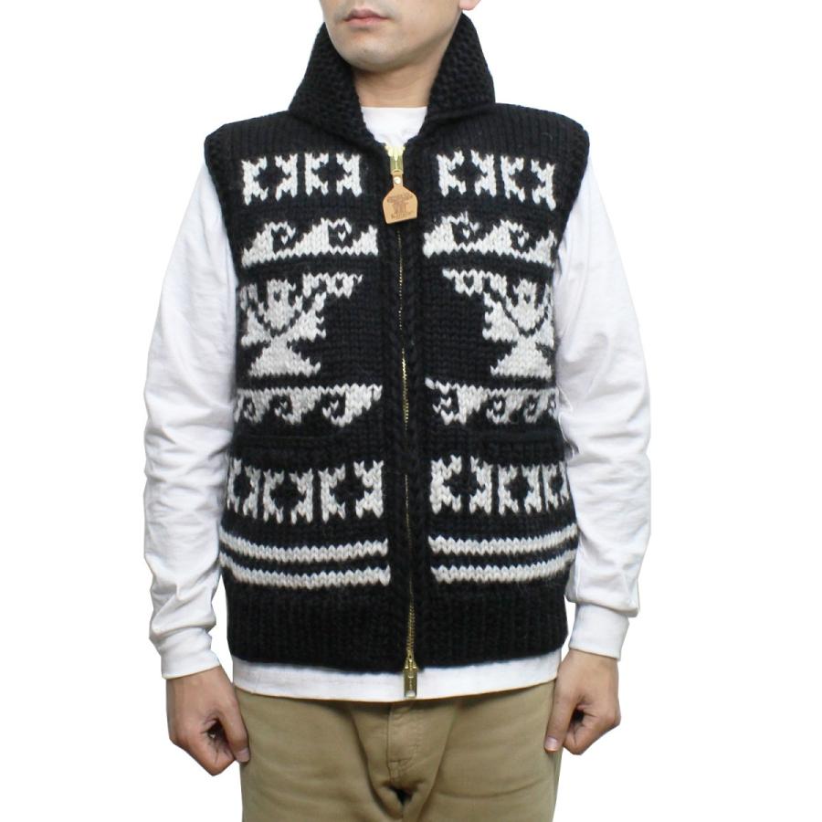 KANATA 【送料無料】 KV258 6PLY EAGLE WAVE COWICHAN KNIT VEST KANATA 【送料無料】 KV258 6PLY EAGLE WAVE COWICHAN KNIT VEST