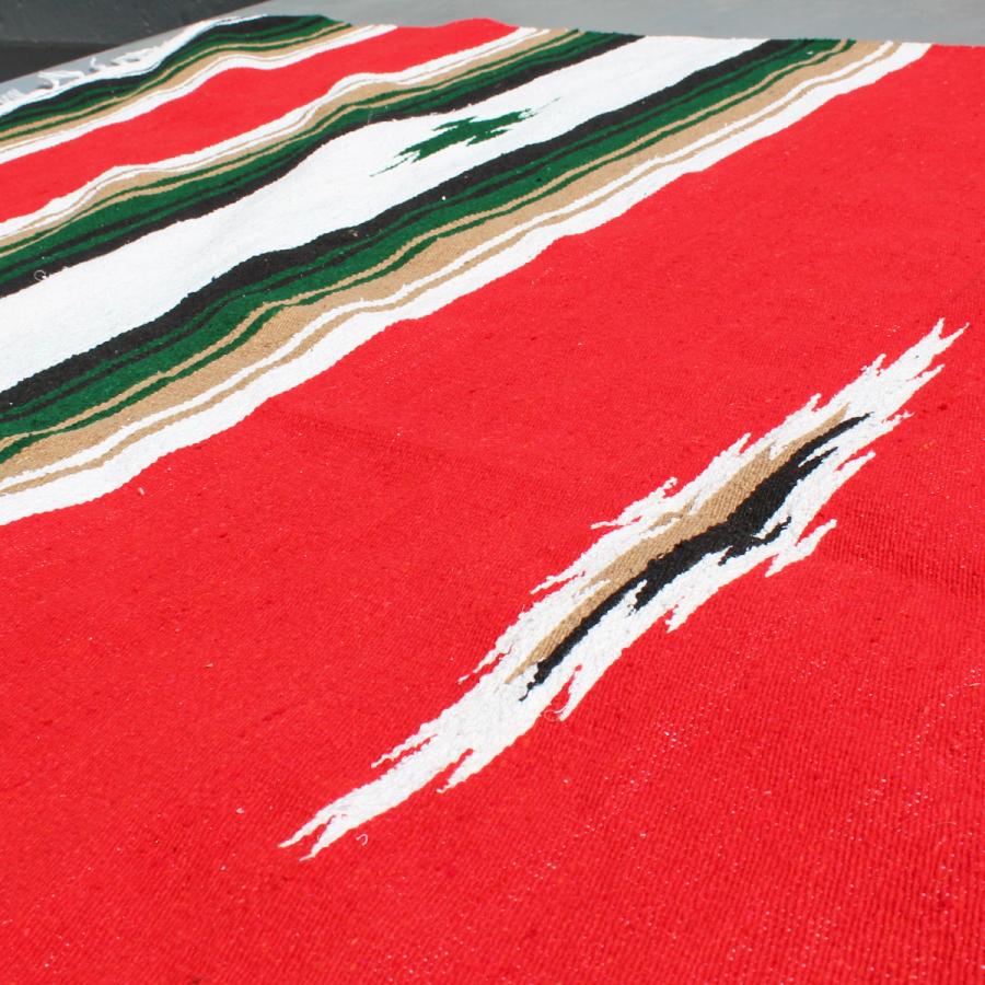 "old redwood mexican blanket" REDWOOD ORIGINAL　NOSTALGIC DIAMOND BLANKET ダイヤモンド ブランケット ラグマット 絨毯 大判　Elpasold Red　送料無料！｜redwood｜05
