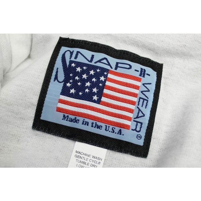 スナップンウェアー SNAP'N'WEAR / ナイロン コーチジャケット #8200 FLANNEL LINED WINDBREAKER SNAPS (BLACK) ブラック MADE IN U.S.A.