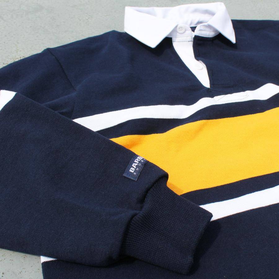 新品未使用　barbarian rugby wear L ネイビー　ラガーシャツ BARBARIAN（バーバリアン）Heavy Weight Rugby Collar Shirt