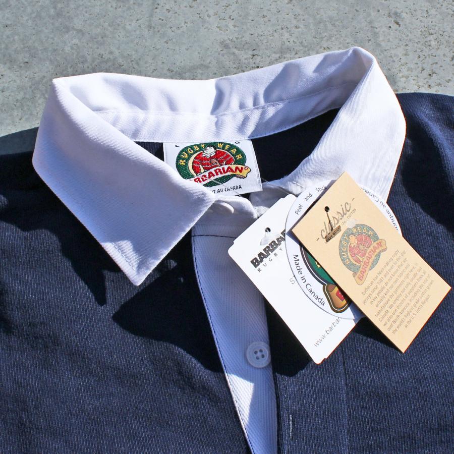 90's BARBARIAN Rugby shirt バーバリアン ラガーシャツ Barbarian（バーバリアン） 【送料無料】 