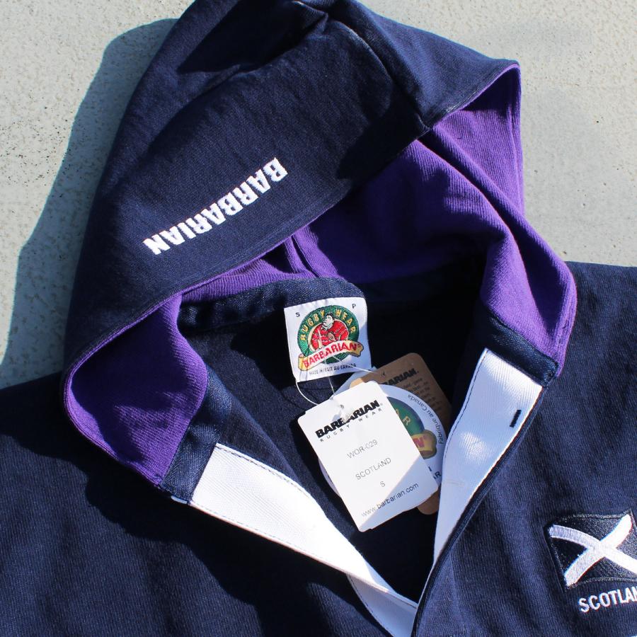 新品、未使用 BARBARIAN バーバリアン RUGBY WEAR 12ozＳ BARBARIAN / バーバリアン BARB002 CLASSIC 12oz RUGBY SHIRT 4inch