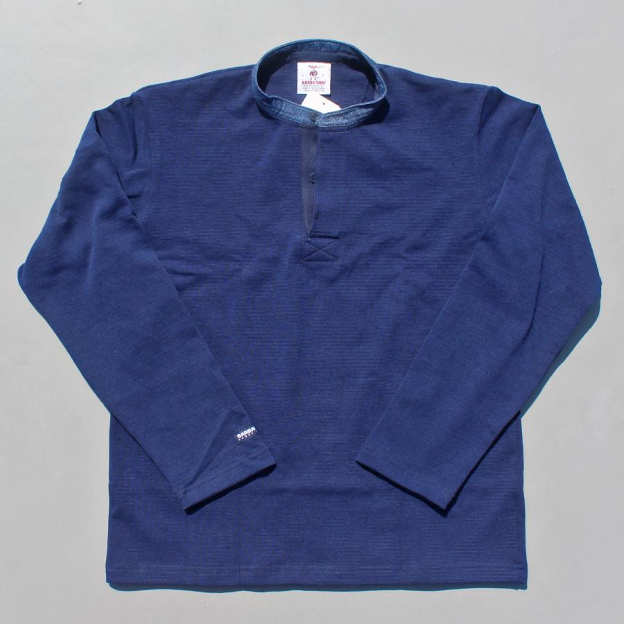 BARBARIAN カナダ製 ラガーシャツ L ネイビー 新品 箱付き BARBARIAN（ バーバリアン ）ラガーシャツ -SOLID ( 無地 ）3color