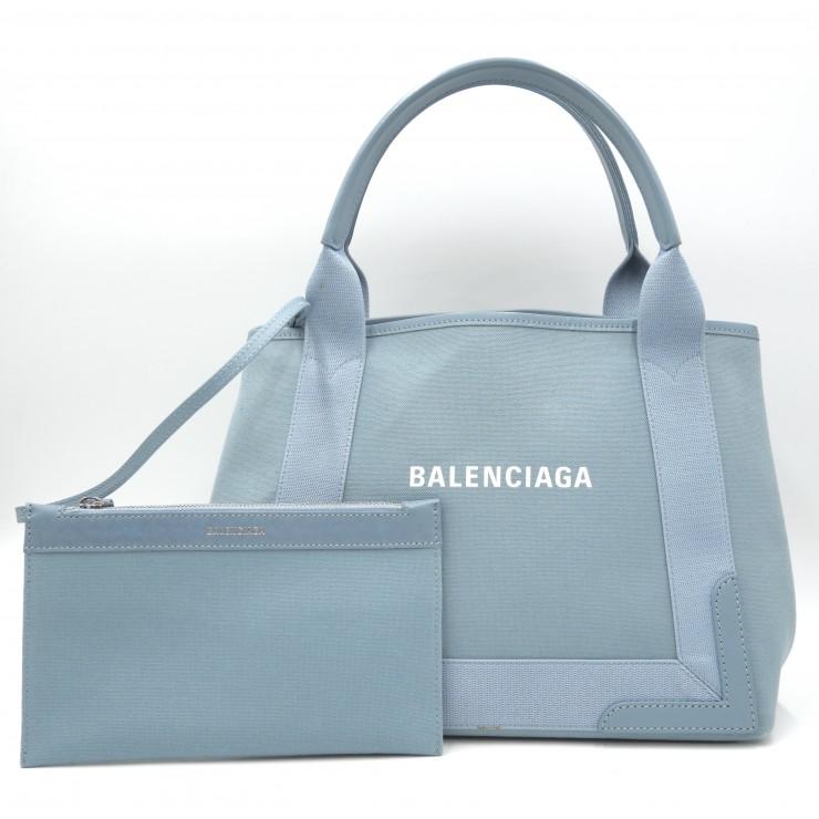 BALENCIAGA（バレンシアガ） ネイビーカバス XS トートバッグ ライト 