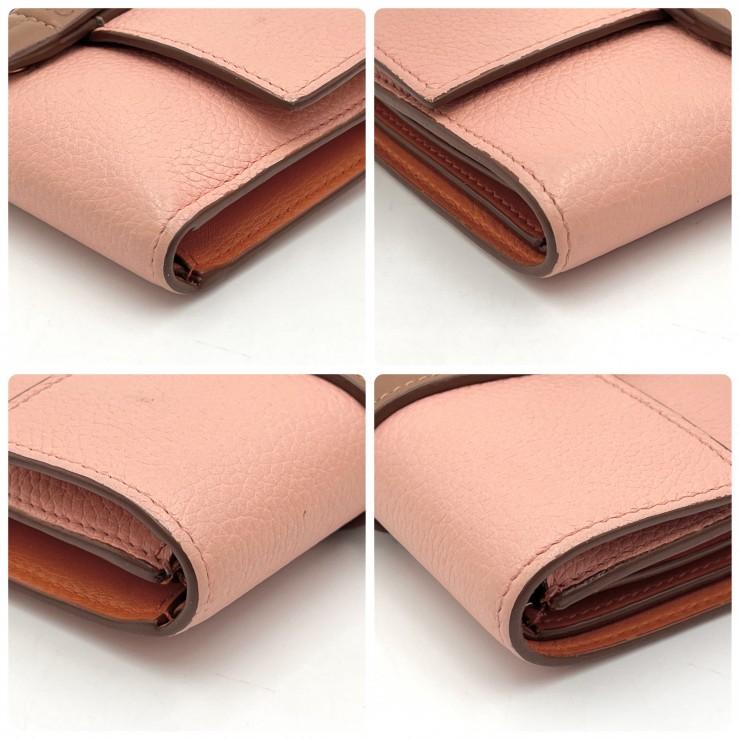 美品　LOEWE ロエベ 財布 バーティカルウォレット　スモール　ピンク LOEWE（ロエベ） スモール バーティカル ウォレット 三つ折り財布