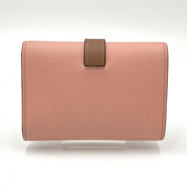 美品　LOEWE ロエベ 財布 バーティカルウォレット　スモール　ピンク LOEWE（ロエベ） スモール バーティカル ウォレット 三つ折り財布