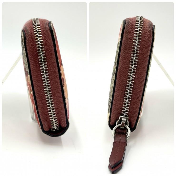 GUCCI（グッチ） GGブルームス ラウンドファスナー長財布 花柄 PVC