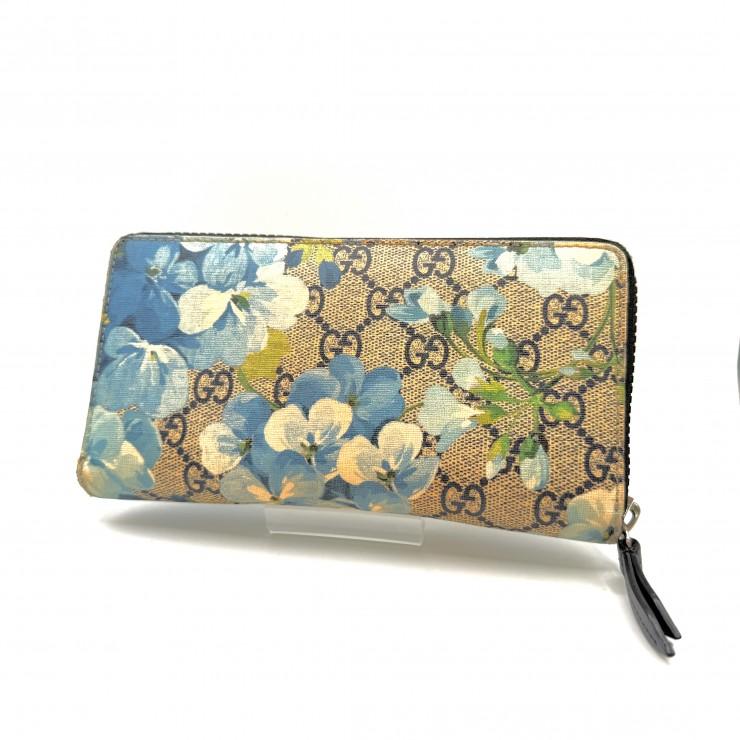 GUCCI GGスプリーム ブルームス ラウンドファスナー長財布 GUCCI（グッチ） GGブルームス ラウンドファスナー長財布 GGスプリーム
