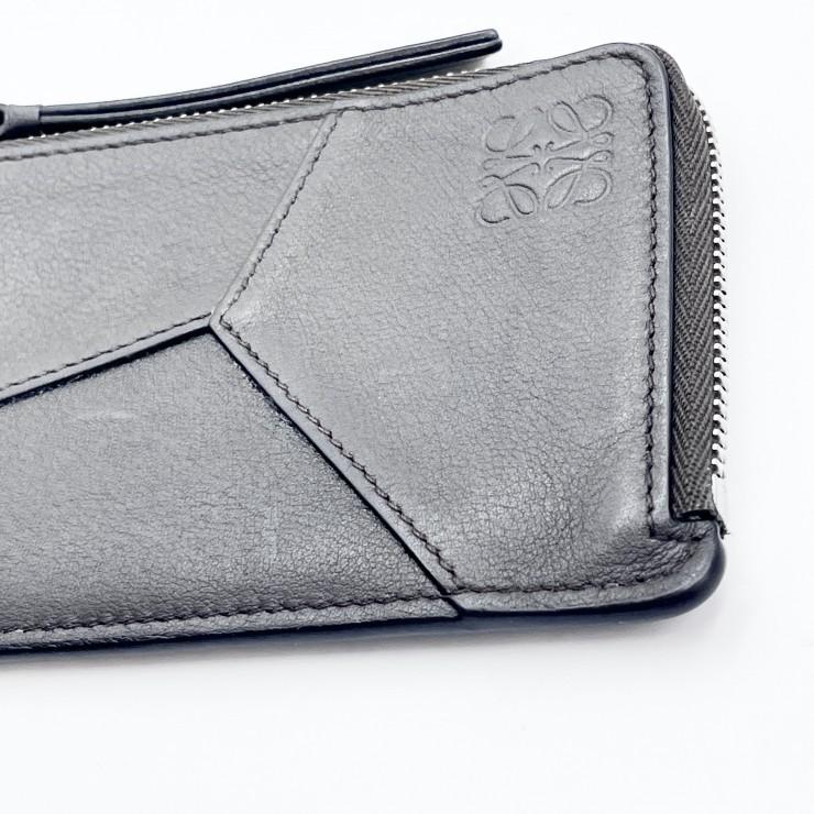 LOEWE（ロエベ） パズル ロング コインカードホルダー レザー ダーク
