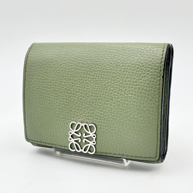 LOEWE（ロエベ） アナグラム トライフォールド 三つ折り財布 レザー