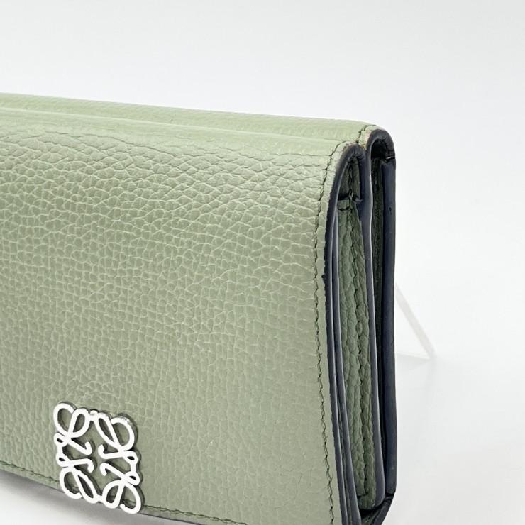 LOEWE（ロエベ） アナグラム トライフォールド 三つ折り財布 レザー