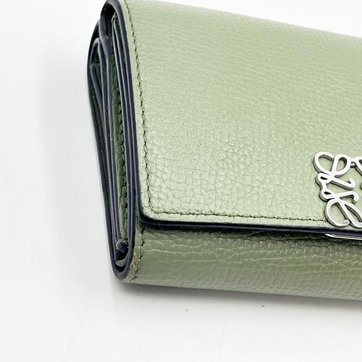 LOEWE（ロエベ） アナグラム トライフォールド 三つ折り財布 レザー