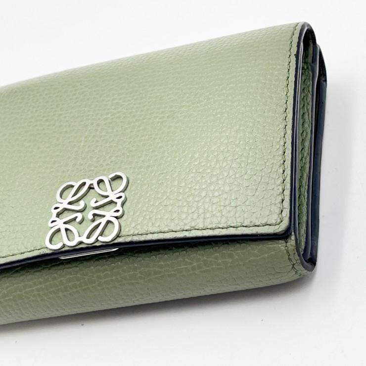 LOEWE（ロエベ） アナグラム トライフォールド 三つ折り財布 レザー