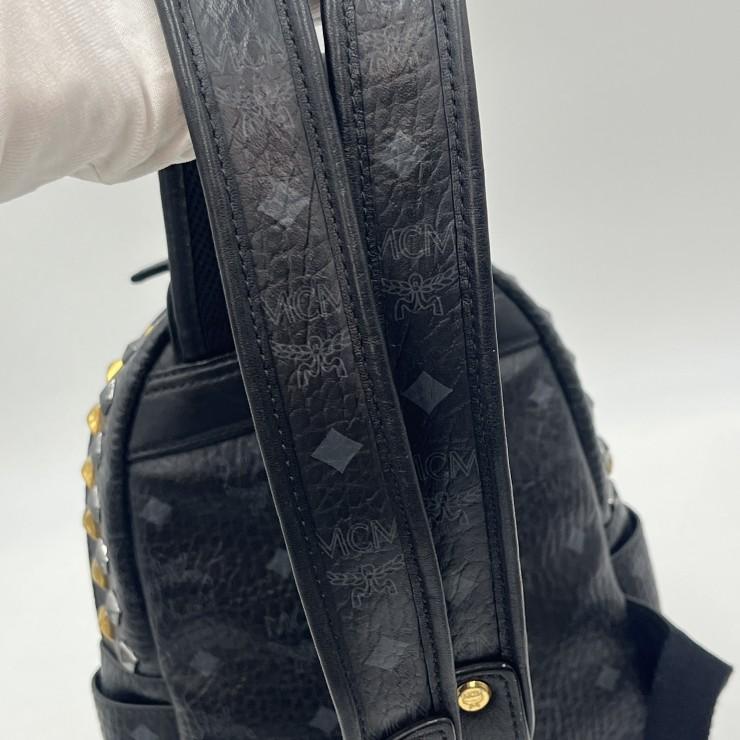 MCM（エムシーエム） ヴィセトス スタッズ バックパック ブラック 