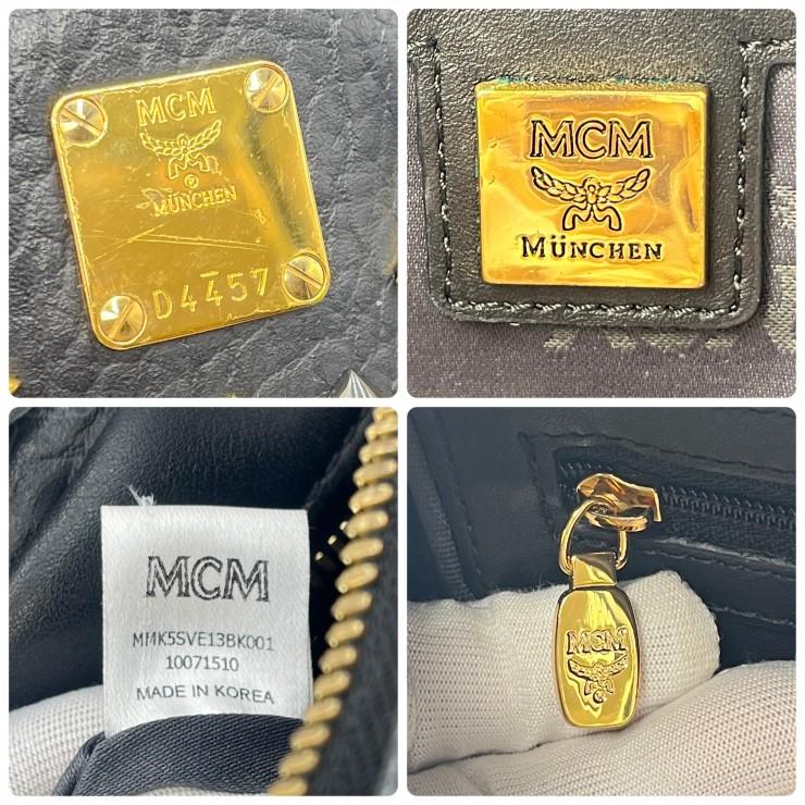 MCM（エムシーエム） ヴィセトス スタッズ バックパック ブラック