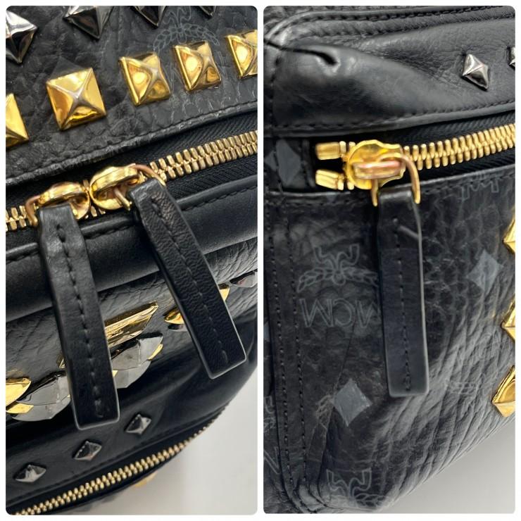MCM（エムシーエム） ヴィセトス スタッズ バックパック ブラック