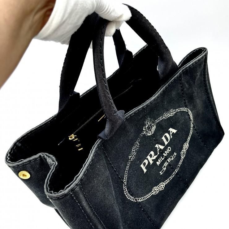 PRADA（プラダ） カナパ トートバッグ ハンドバッグ ブラック