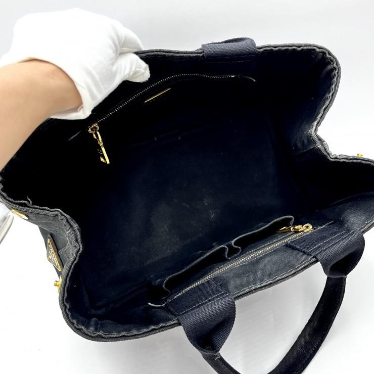 PRADA（プラダ） カナパ トートバッグ ハンドバッグ ブラック
