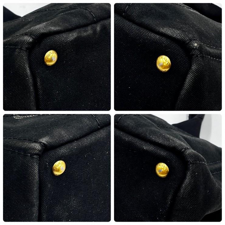 PRADA（プラダ） カナパ トートバッグ ハンドバッグ ブラック