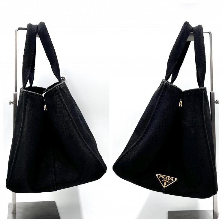 PRADA（プラダ） カナパ トートバッグ ハンドバッグ ブラック