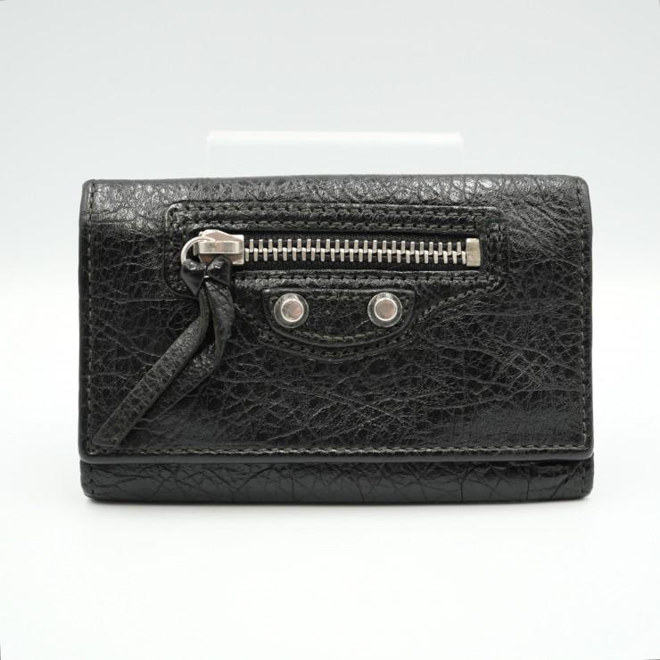 【超美品】BALENCIAGA バレンシアガ　ブラック　キーケース レザー BALENCIAGA（バレンシアガ） クラシック ヴィンテージ 6連キーケース