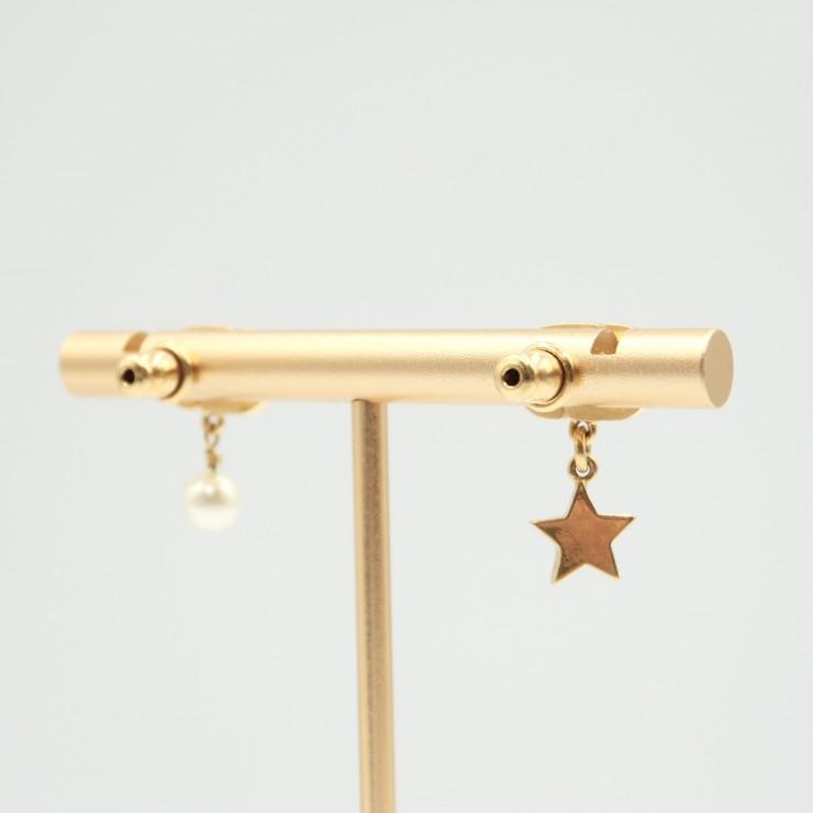 DIOR（ディオール）Petit CD Lucky Charms ピアス ゴールド ライン