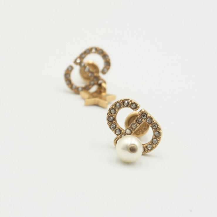 DIOR（ディオール）Petit CD Lucky Charms ピアス ゴールド ライン