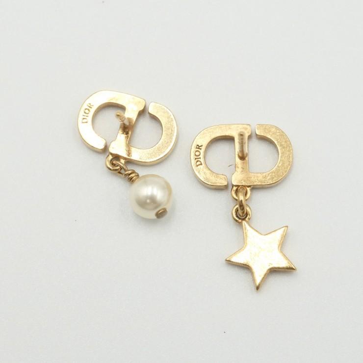 DIOR（ディオール）Petit CD Lucky Charms ピアス ゴールド ライン