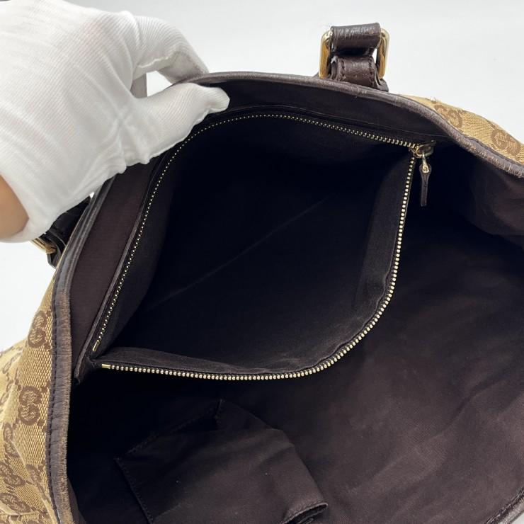 GUCCI（グッチ） GGキャンバス シェリーライン トートバッグ レザー
