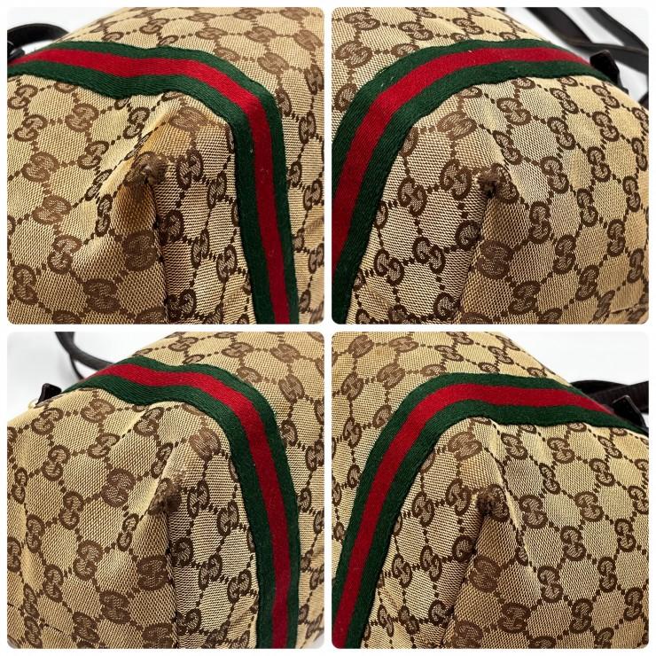 GUCCI（グッチ） GGキャンバス シェリーライン トートバッグ レザー