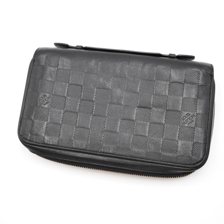 ルイヴィトンダミエアンフィニジッピーXLトラベルケース長財布ブラック大容量美品 LOUIS VUITTON（ルイ・ヴィトン） ジッピーXL ダミエ・アンフィニ 長
