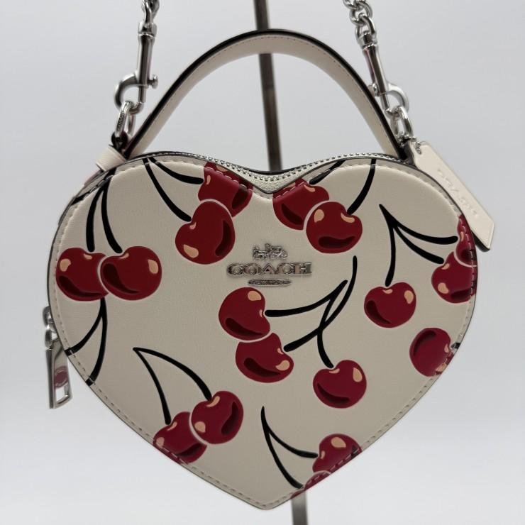 COACH（コーチ） ハート クロスボディ ミニショルダーバッグ チェリー
