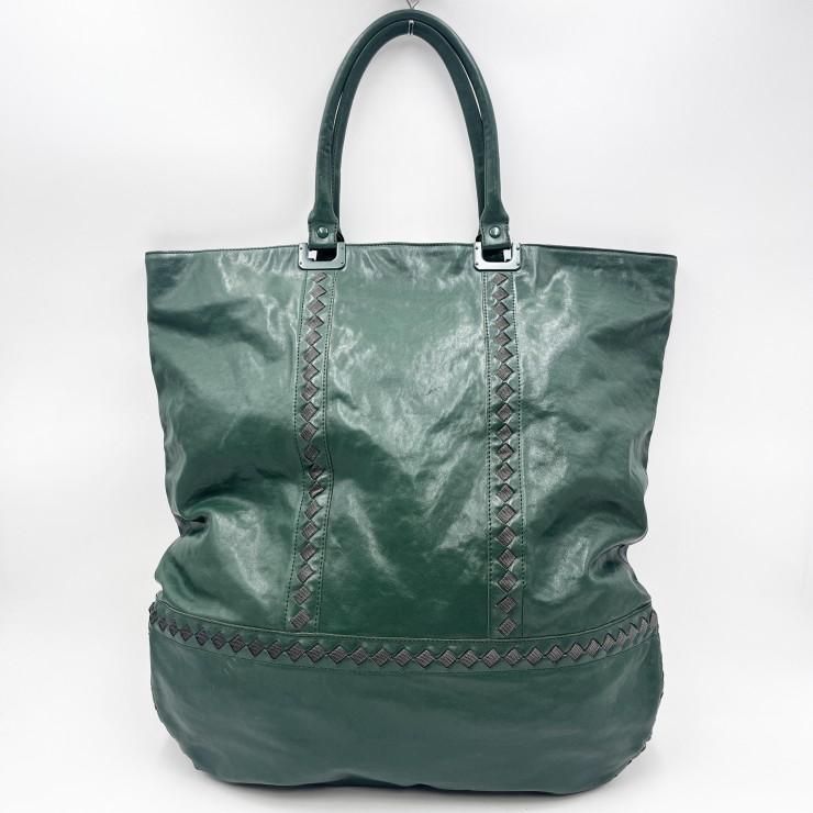 BOTTEGA VENETA（ボッテガヴェネタ）イントレチャート レザー トート 