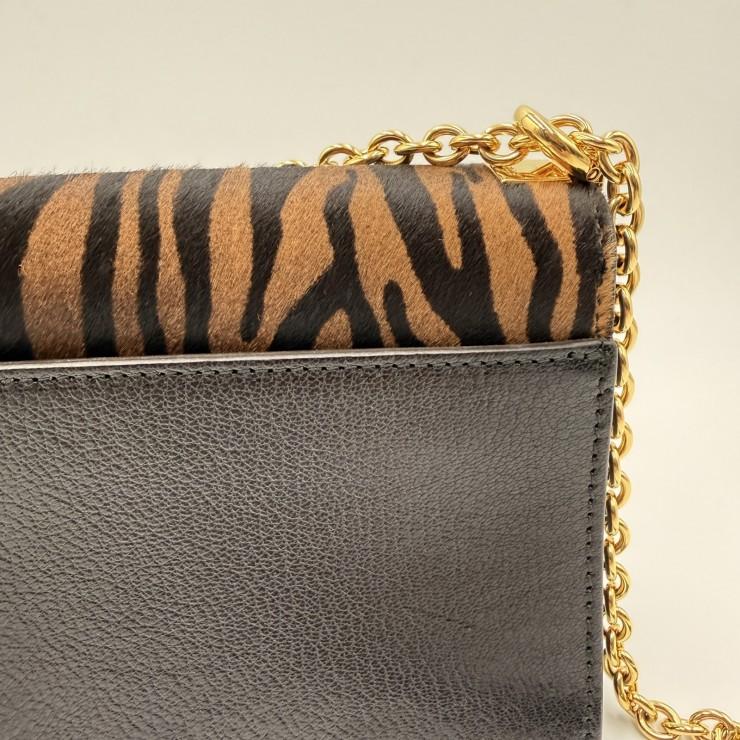 FURLA（フルラ） ミミ ミニショルダーバッグ ゼブラ柄 ハラコ レザー 