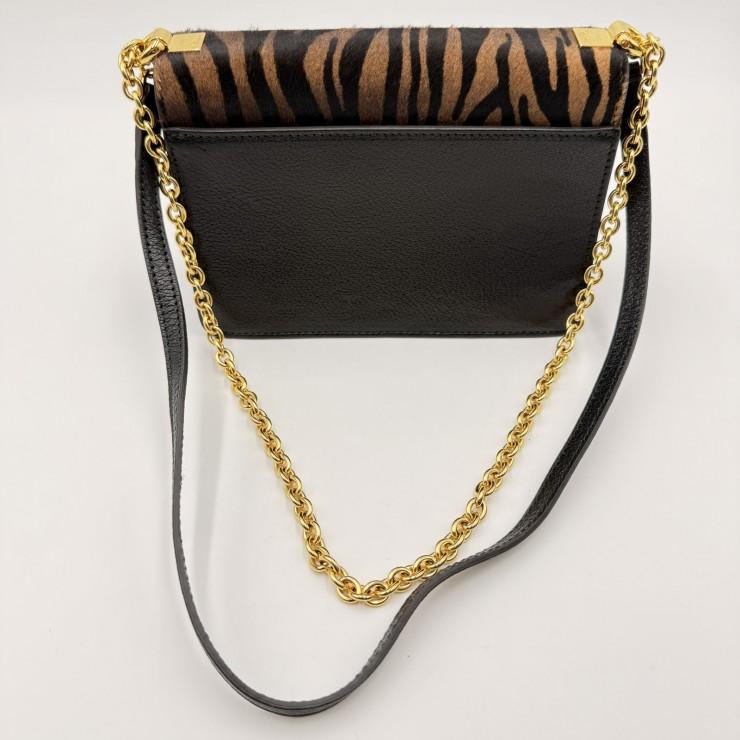 FURLA（フルラ）ミミ ミニショルダーバッグ ゼブラ柄 ハラコ レザー 