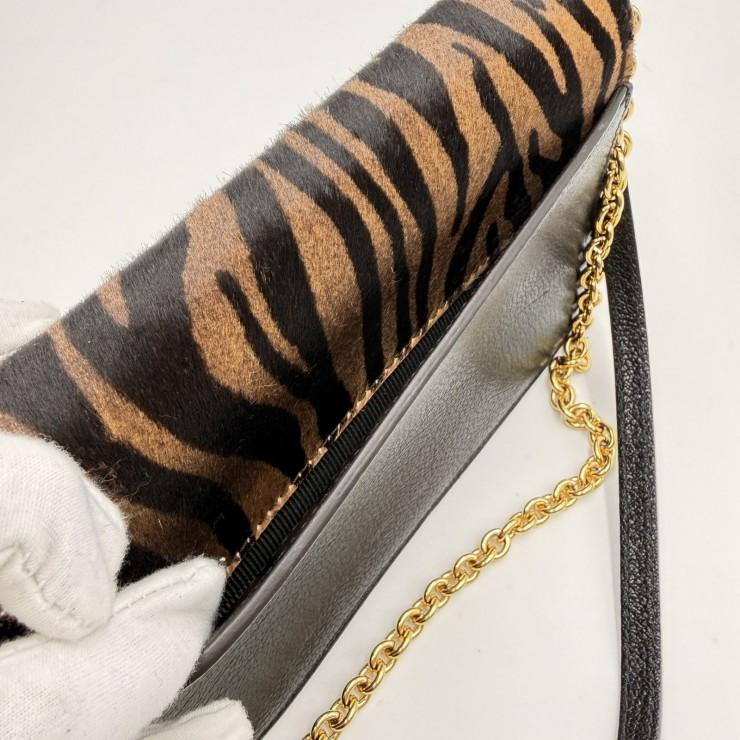 FURLA（フルラ） ミミ ミニショルダーバッグ ゼブラ柄 ハラコ レザー 