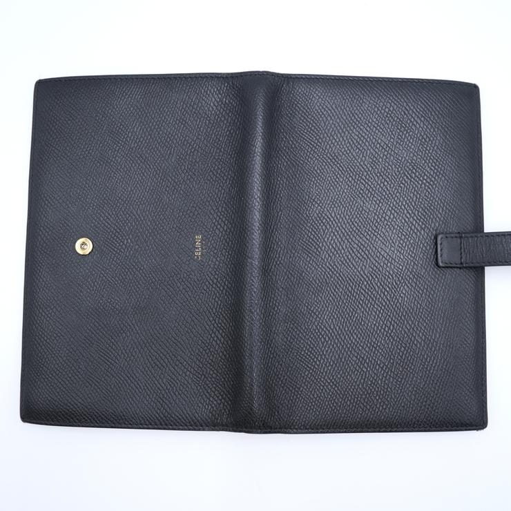 CELINE（セリーヌ） ラージ ストラップウォレット 長財布 ブラック
