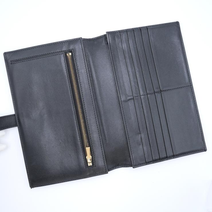 CELINE（セリーヌ） ラージ ストラップウォレット 長財布 ブラック