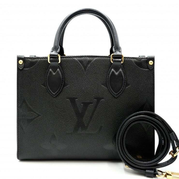 LOUIS VUITTON ルイヴィトン　オンザゴーPM ノワール LOUIS VUITTON（ルイ・ヴィトン） オンザゴーPM 2WAYハンドバッグ