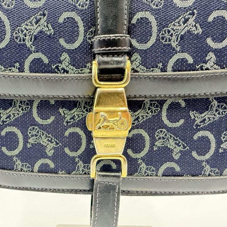 CELINE セリーヌ Cマカダム サルキー ショルダーバッグ ヴィンテージ