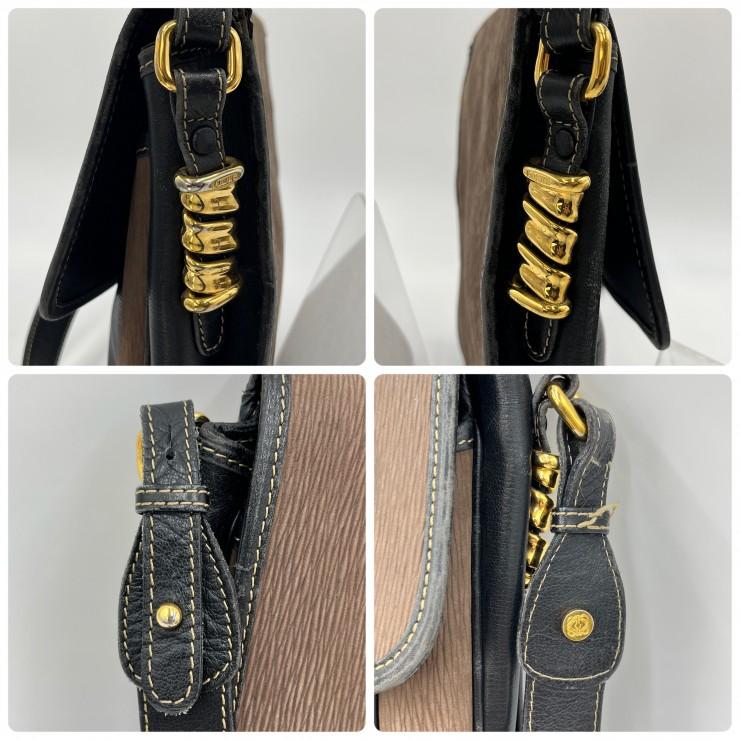 LOEWE ロエベ ベラスケス ショルダーバッグ コンビレザー ゴールド金具 LOEWE（ロエベ） ベラスケス ヴィンテージ ショルダーバッグ レザー