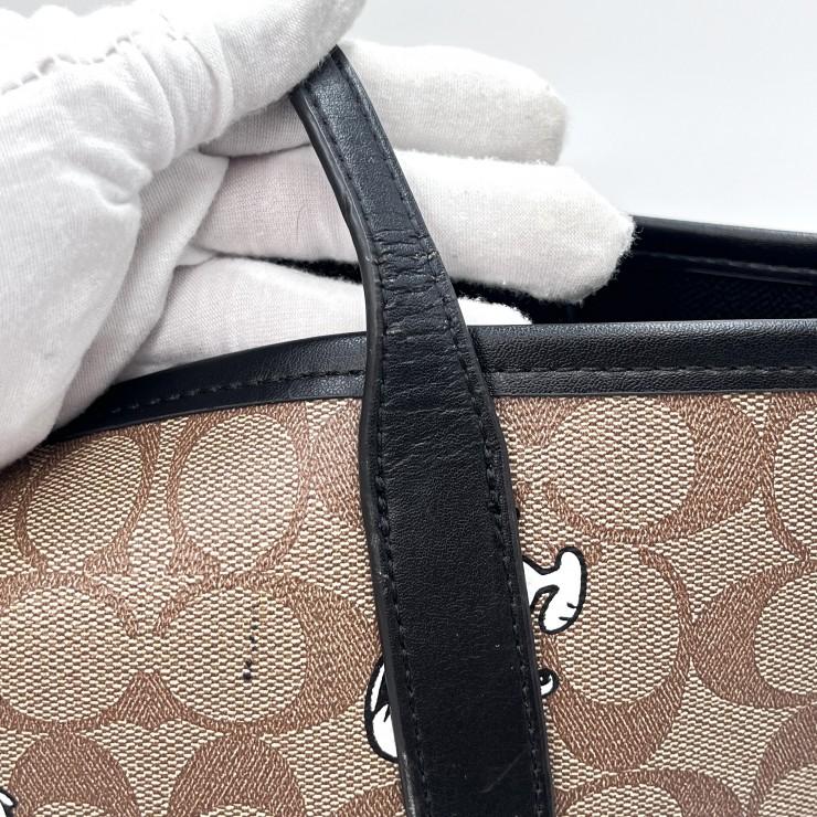 COACH（コーチ） PEANUTS シグネチャー トートバッグ スヌーピー PVC 