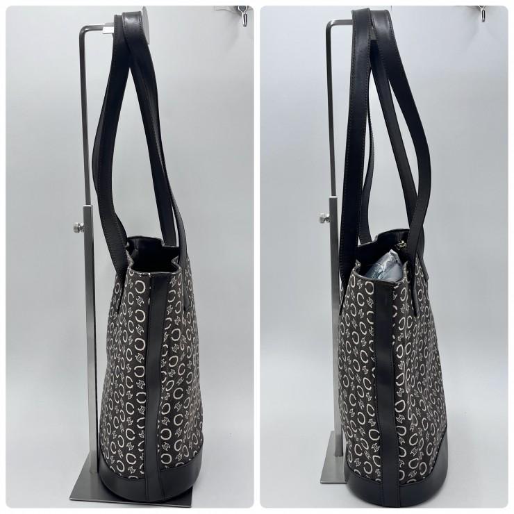 CELINE（セリーヌ） Cマカダム ヴィンテージ トートバッグ ブラウン系