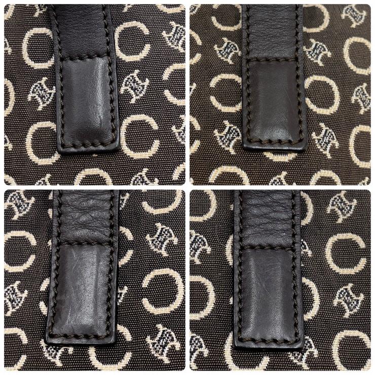 CELINE（セリーヌ） Cマカダム ヴィンテージ トートバッグ ブラウン系