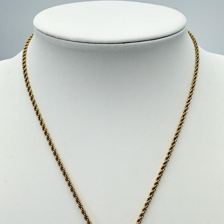 Christian Dior（クリスチャンディオール）香水瓶モチーフ ネックレス ゴールドトーン 46cm ロープチェーン レディース_5