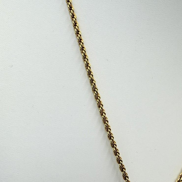 Christian Dior（クリスチャンディオール）香水瓶モチーフ ネックレス ゴールドトーン 46cm ロープチェーン レディース_6