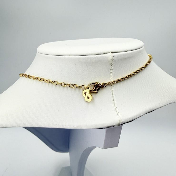 Christian Dior（クリスチャンディオール）香水瓶モチーフ ネックレス ゴールドトーン 46cm ロープチェーン レディース_7