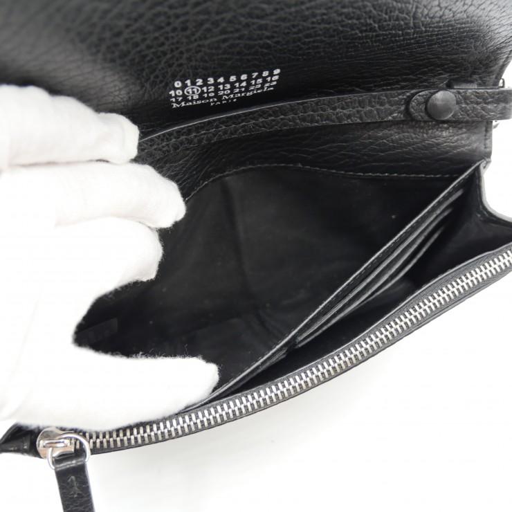 【お買い得】メゾンマルジェラ チェーンショルダーウォレット 4ステッチ Maison Margiela（メゾンマルジェラ）4ステッチ チェーンウォレット