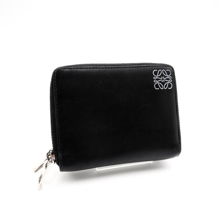 LOEWE（ロエベ） アナグラム ダブルジップ 二つ折り財布 コンパクト